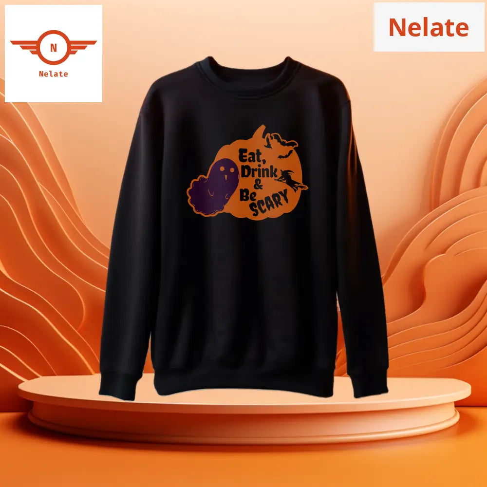 Be Scary Sticker - Black Sweatshirt For Men