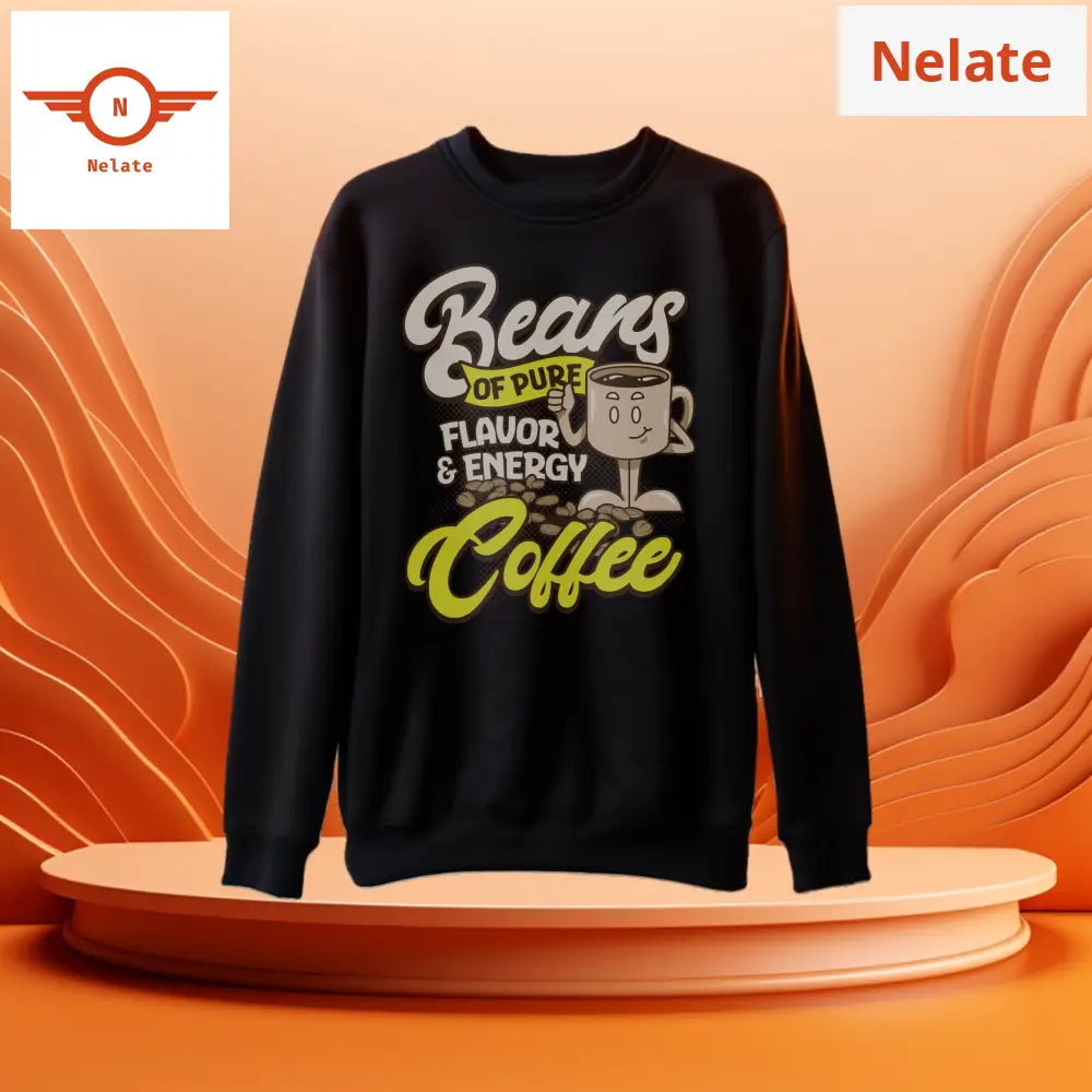 Beans Of Pure Flavor - Black Sweatshirt For Men
