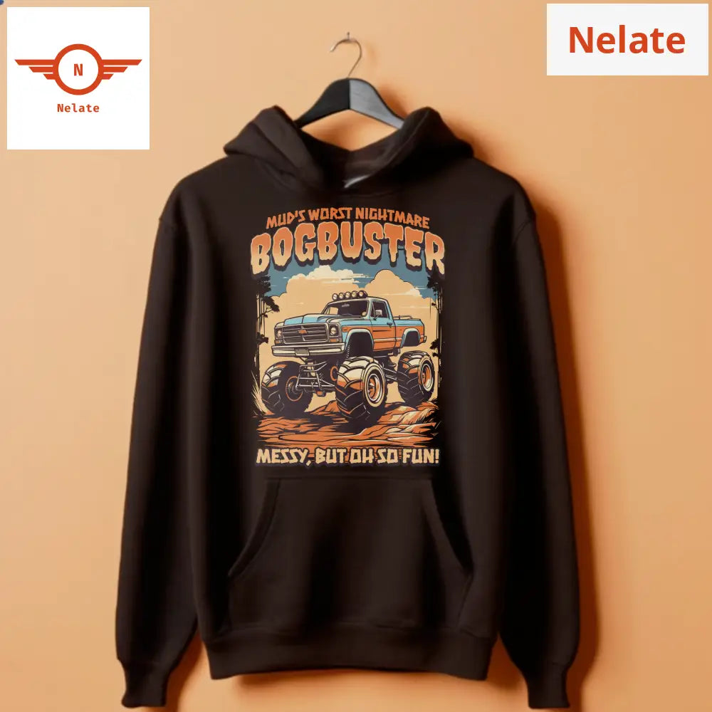 Bogbuster - Black Hoodie For Men