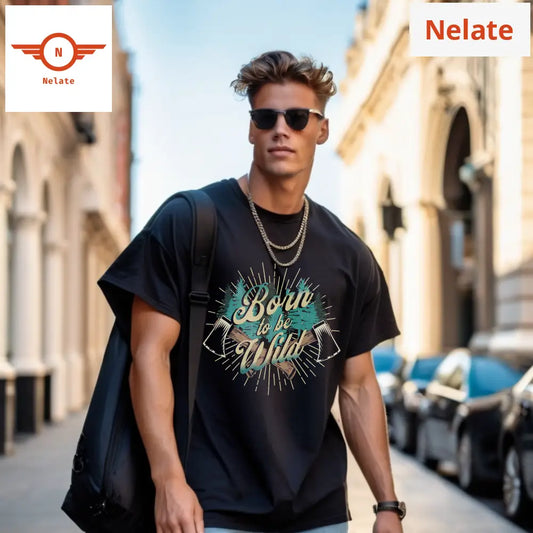 Born To Be Wild-Black Oversized T-Shirt