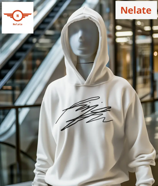 Bts Namjoon Signature Printed White Hoodie