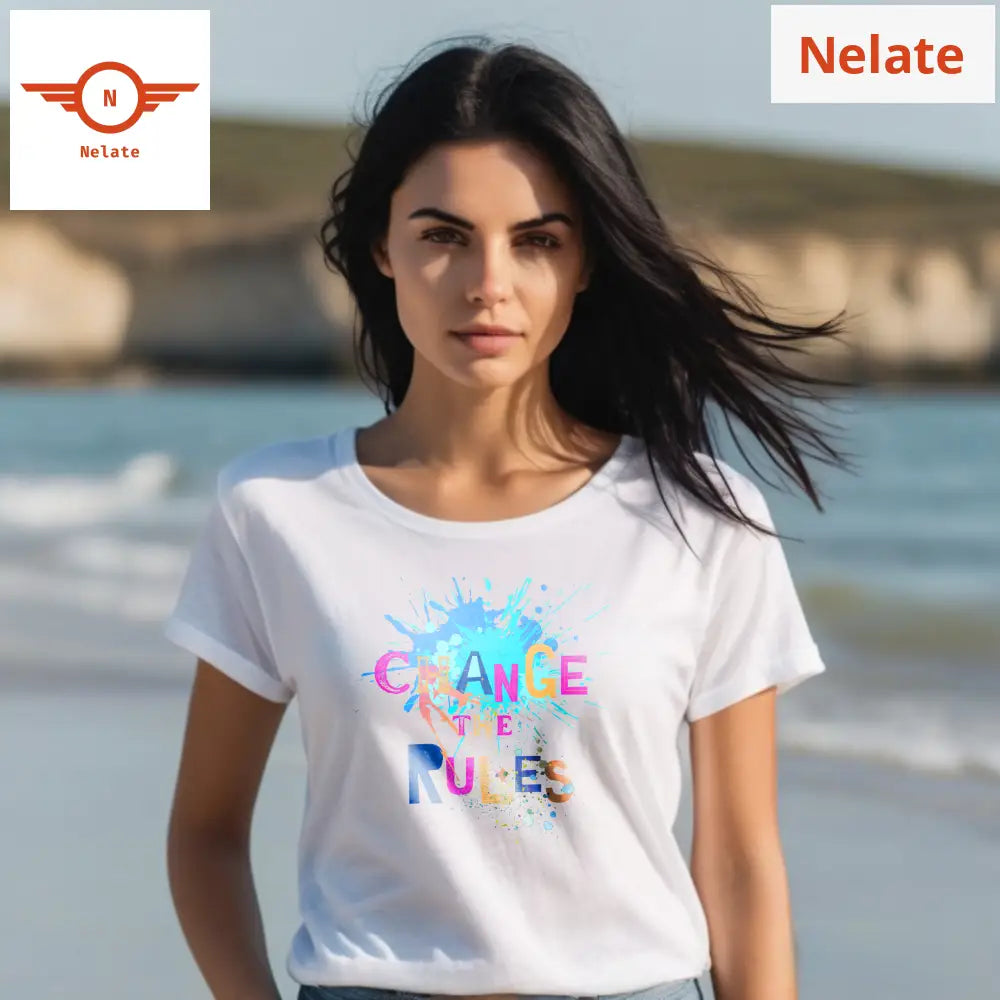 ’Change The Rules’ Women’s White T-Shirt