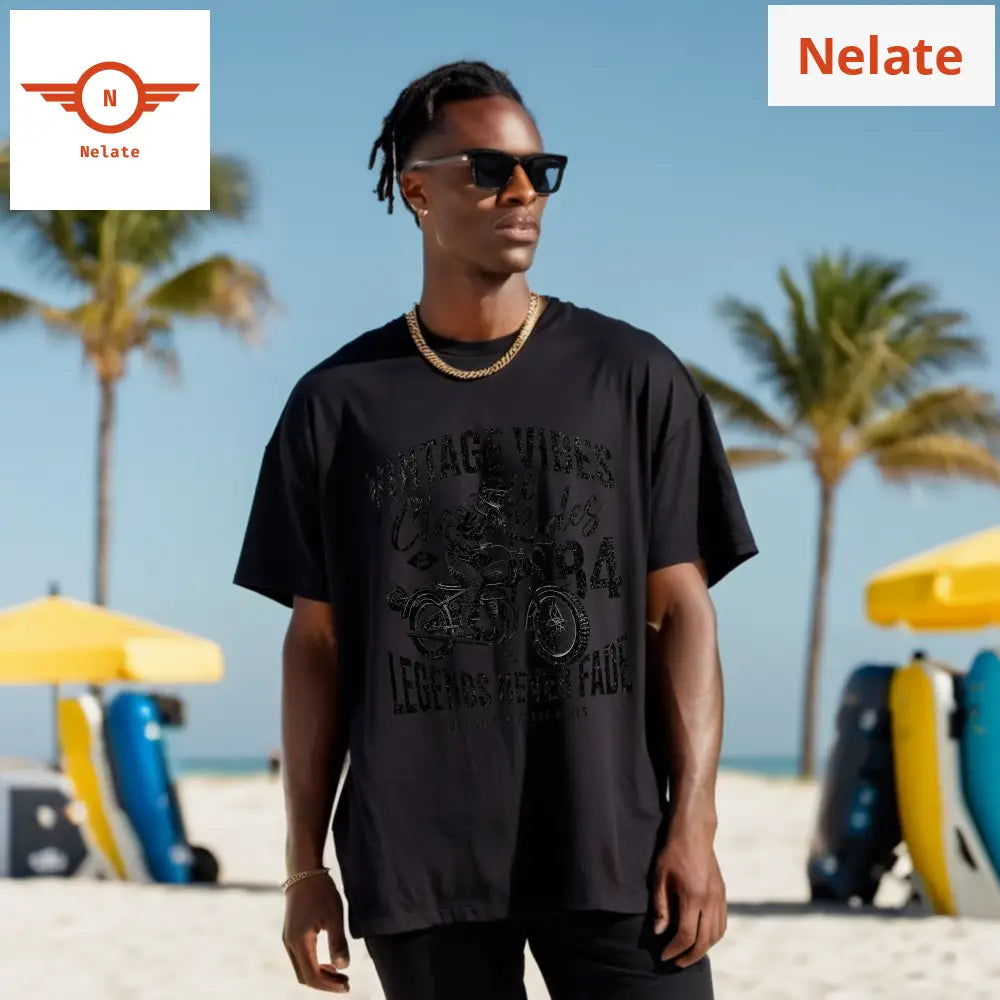 Classic Rides-Black Oversized T-Shirt