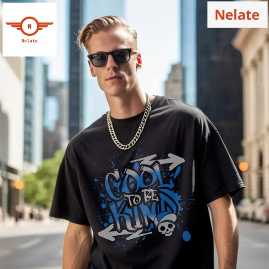 Cool To Be Kind - Black Oversized T-Shirt