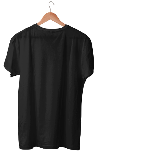 Nelate Plain Black T-Shirt For Men