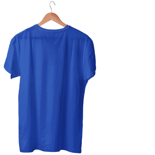 Nelate Plain Royal Blue T-Shirt For Men
