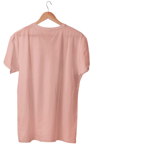 Nelate Plain Peach T-Shirt For Men