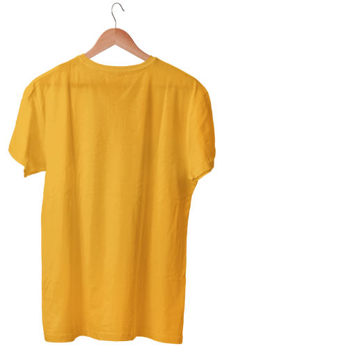 Nelate Plain Yellow T-Shirt For Men