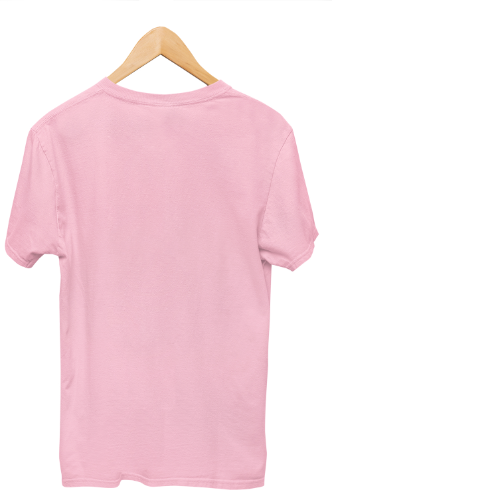 Nelate Plain Pink T-Shirt For Men