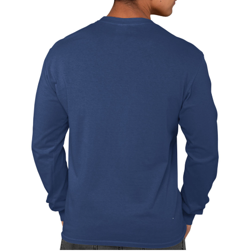 Nelate Men’s Full Sleeve T-Shirt (Navy Blue)