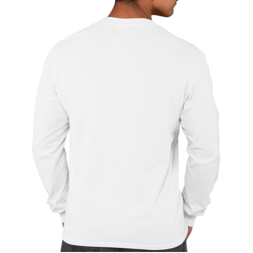 Nelate Men’s Full Sleeve T-Shirt (White)