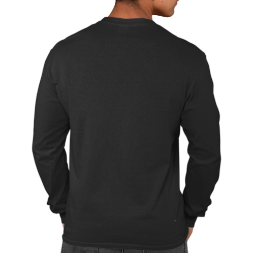 Nelate Men’s Full Sleeve T-Shirt (Black)