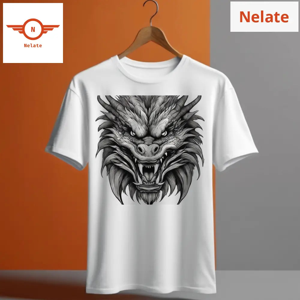 Dragon Face White T-Shirt