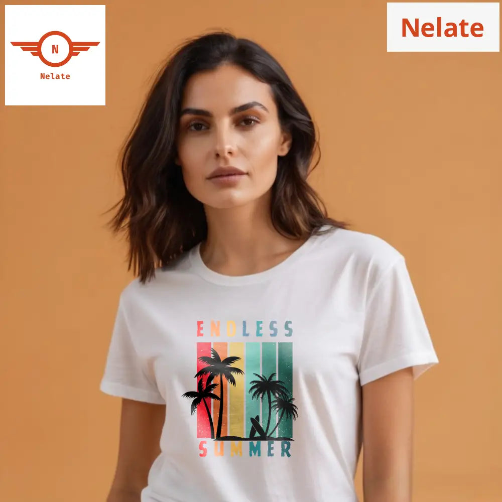 ’Endless Summer’ Women’s Black T-Shirt