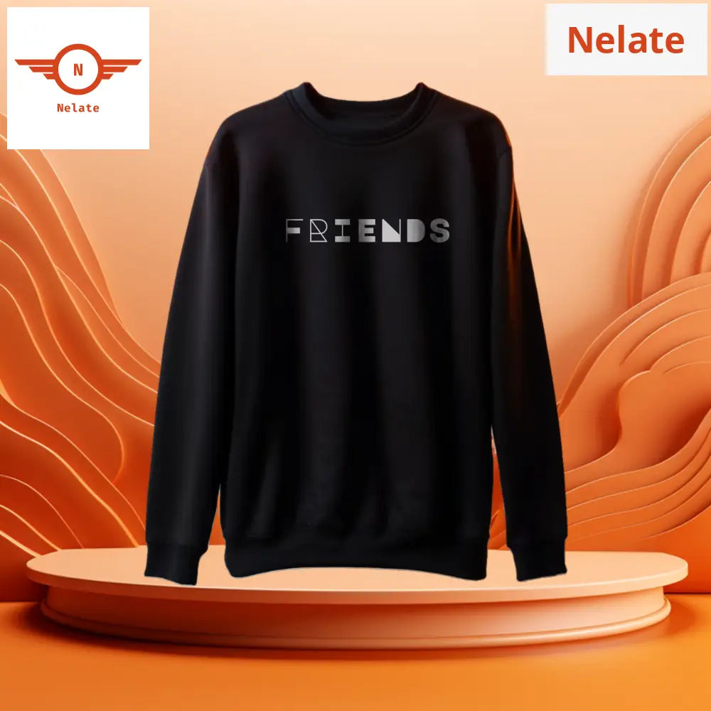 Friends Black Sweatshirt For Men