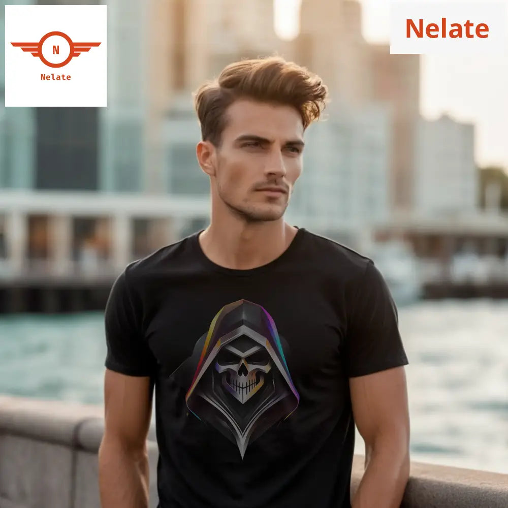 Gaming Logo Skull- Black T-Shirt