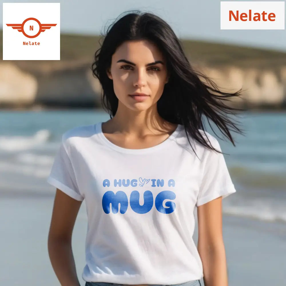 ’Hug In A Mug’ Women’s White T-Shirt