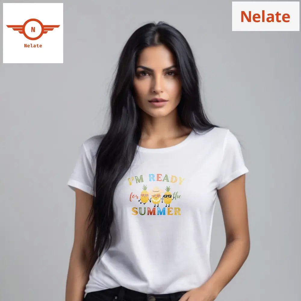 ’I’m Ready For The Summer’ Women’s White T-Shirt