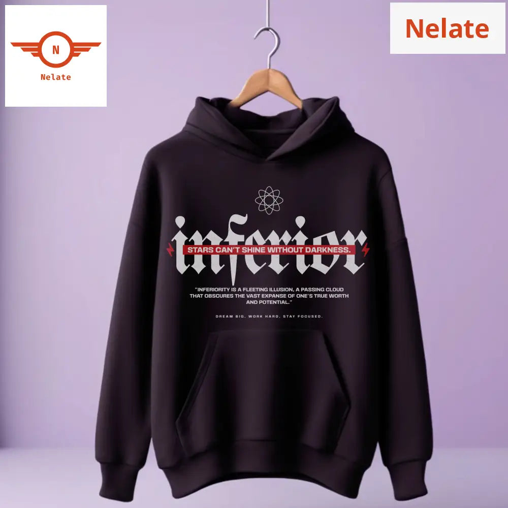 Inferior - Black Hoodie For Men