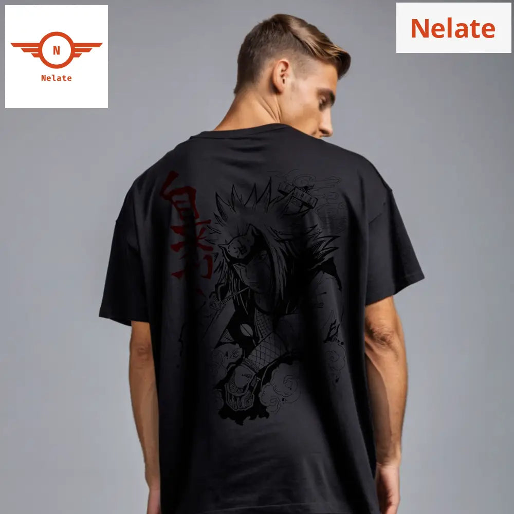 Jiraiya Sensei - Black Oversized T-Shirt
