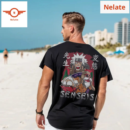 Jiraya Sensei - Black Oversized T-Shirt