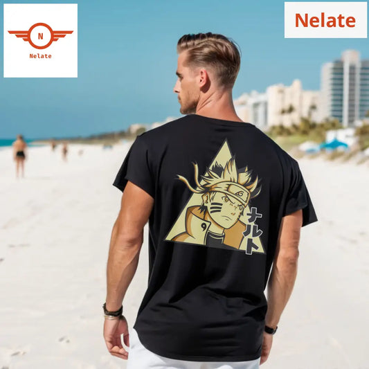 Kcm Mode Naruto - Black Oversized T-Shirt