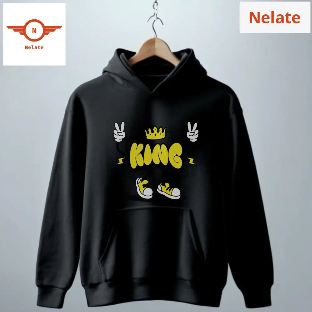 King - Graffiti Black Hoodie For Men