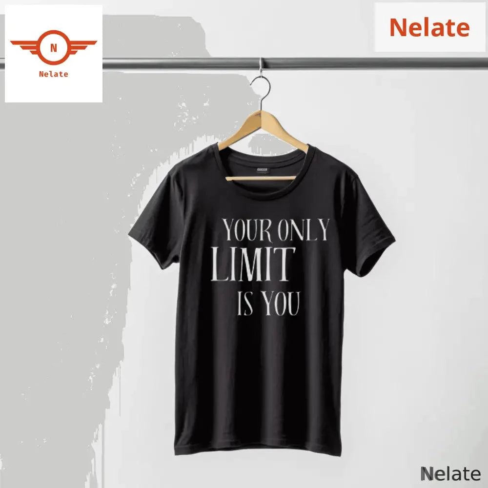 Men's Motivational Black T-shirt - by Nelate - Men's T-shirt, Men’s T-shirt