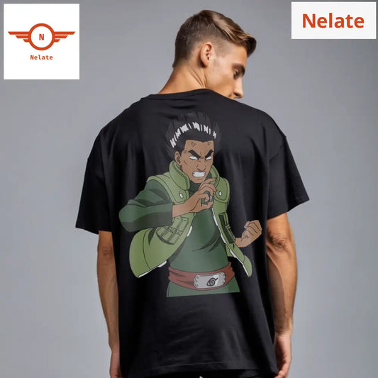 Might Guy - Black Oversized T-Shirt