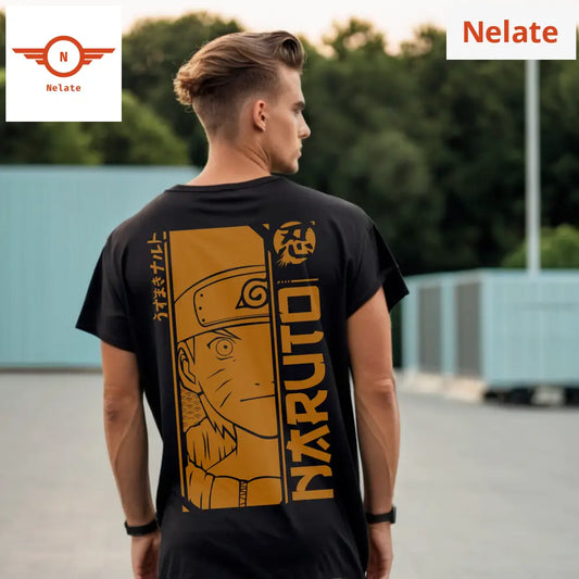 Naruto Uzumaki - Black Oversized T-Shirt