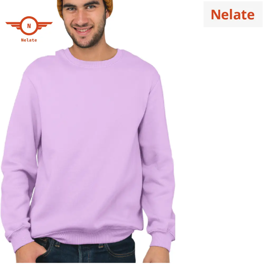 Nelate Lavender Sweatshirt For Men