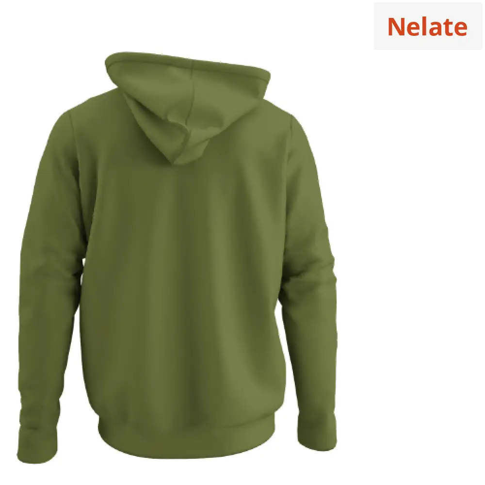 Nelate Olive Green Hoodie For Men