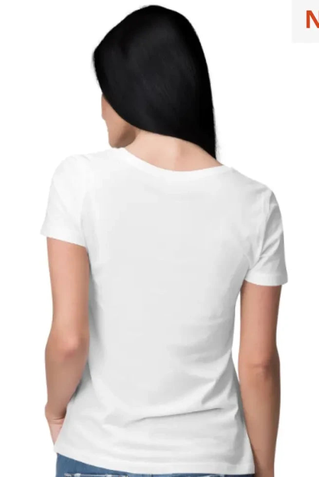 Nelate White T-Shirt For Women