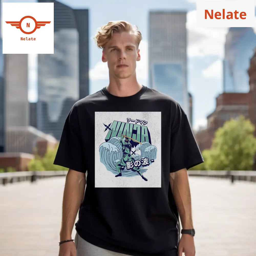 Ninja Warrior-Black Oversized T-Shirt