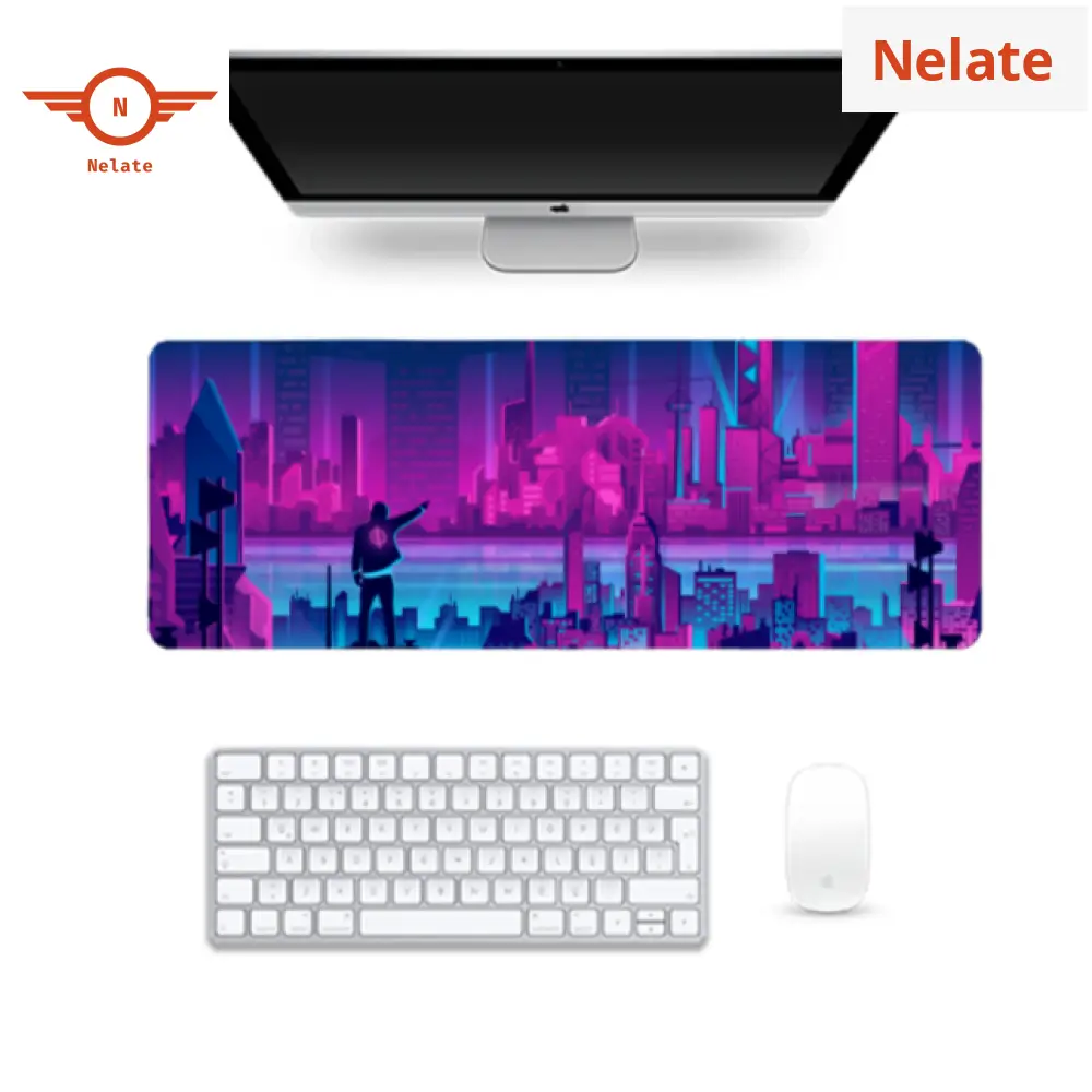 Purple City Theme Gaming Pad
