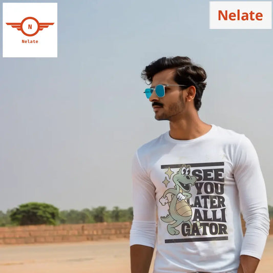 See You Later - Full Sleeves White T-Shirt