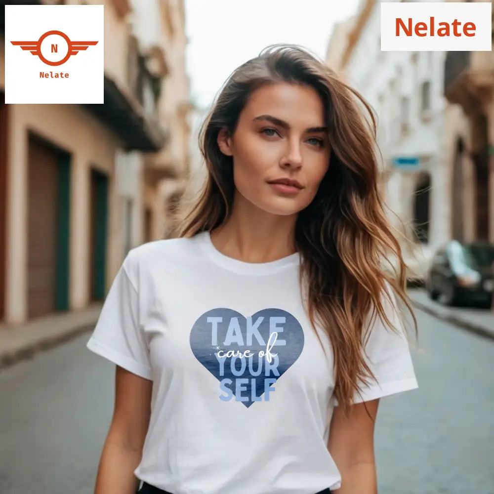 ’Take Care Of Yourself’ Women’s White T-Shirt