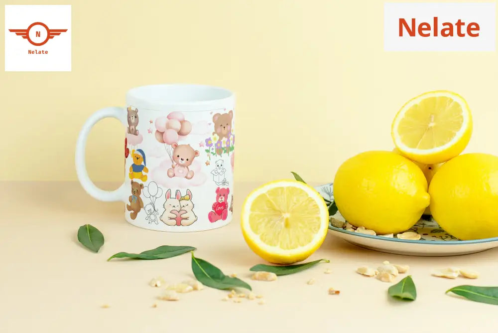 ’Teddy Bear Love’ White Coffee Mug