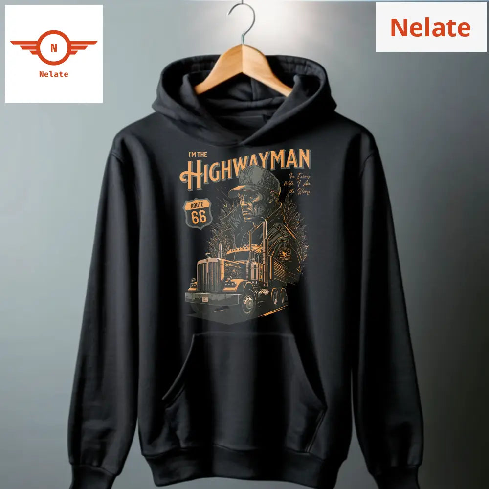 The Highwayman - Outdoor-Black Hoodie For Men