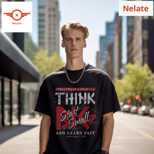 Think Big - Black Oversized T-Shirt