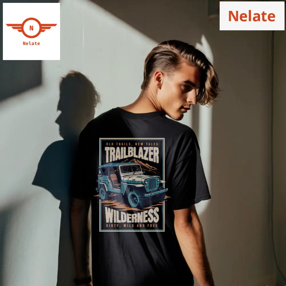 Trailblazer Wilderness - Black Oversized T-Shirt