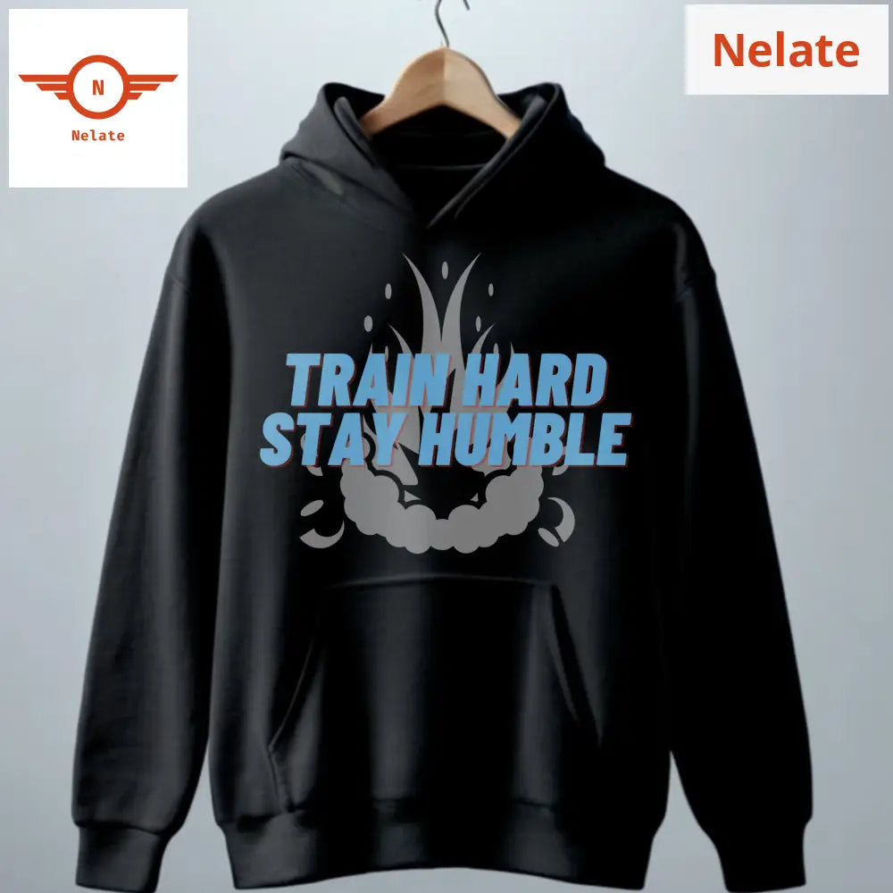 Train Hard Stay Humble Black Hoodie For Men