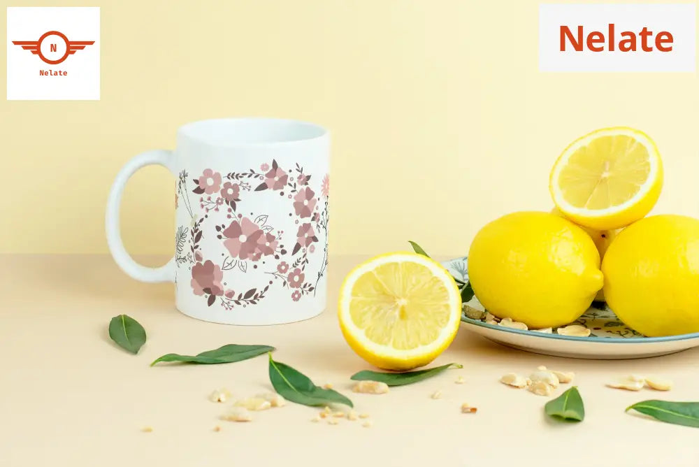 ’Aesthetic Flowers Theme’ White Coffee Mug