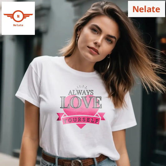 ’Always Love Yourself’ Women’s White T-Shirt