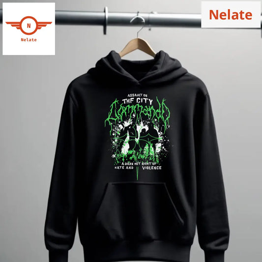 Assault On The City - Black Hoodie For Men