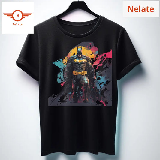 Batman Color Splash Black T-Shirt For Men