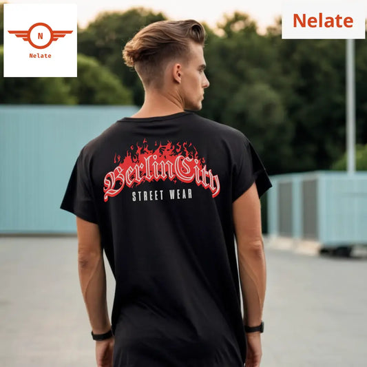 Berlin City Black Oversized T-Shirt