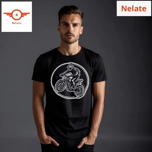 Bike Rider Vector Art Black T-Shirt
