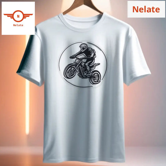 Bike Rider Vector Art White T-Shirt