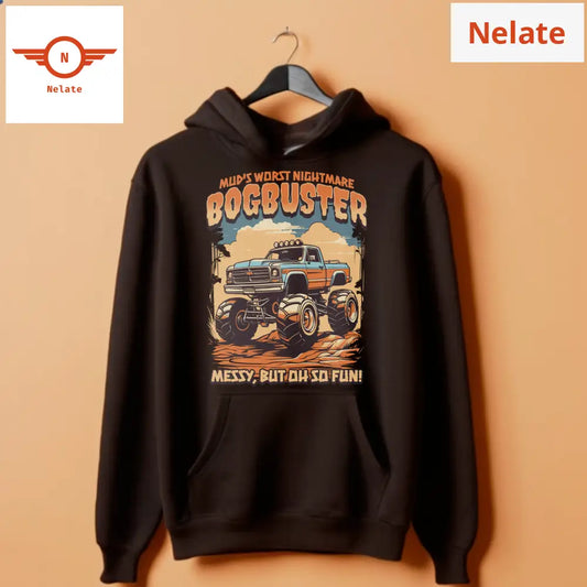 Bogbuster - Black Hoodie For Men